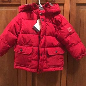 Toddler boy hooded parka